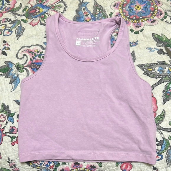 Alphalete LifeStyle Fit Cropped Tank Top Racerback Workout Women's XS - Picture 1 of 4